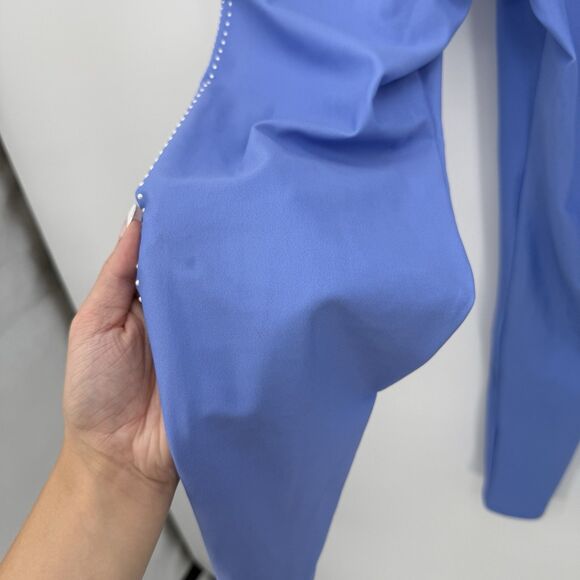 Beach Riot Blue Pearl Embellished Athletic Leggings Fitted Size Large - Picture 10 of 15